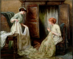 Der Wäscheschrank, ca. 1900
